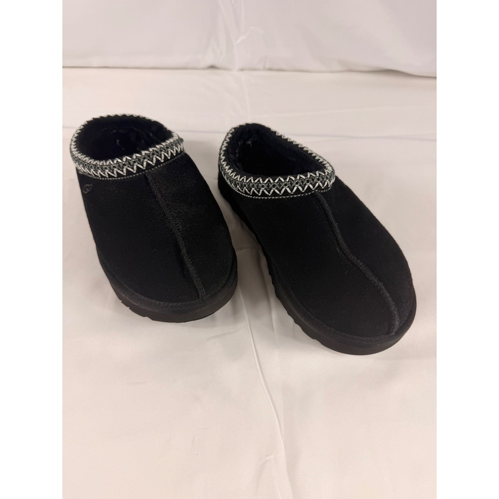 UGG‎ Tasman Slipper Size 8 Black Suede Shearling Lined Slip On 5955